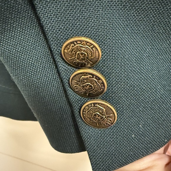 HAGGAR vintage, classic Dark Green Royal Buttons, summer sport coat 38S - Picture 4 of 10